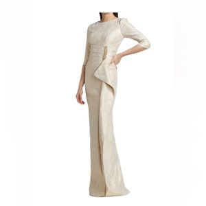 BRAND NEW TERI JON GOLD GOWN - Size US 6
